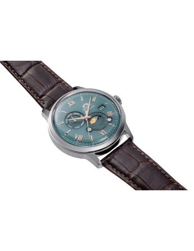 automático hombre Orient Bambino Sun & Moon RN-AK0805E JDM 41.5mm