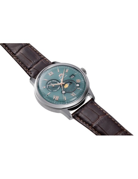 automático hombre Orient Bambino Sun & Moon RN-AK0805E JDM 41.5mm