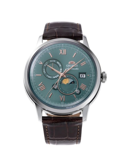 automático hombre Orient Bambino Sun & Moon RN-AK0805E JDM 41.5mm
