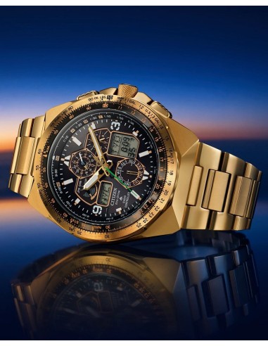 radiocontrol solar Citizen Promaster Sky Eco-Drive 50th Anniversary Limited Edition SKYHAWK JY8144-50E 45.7mm