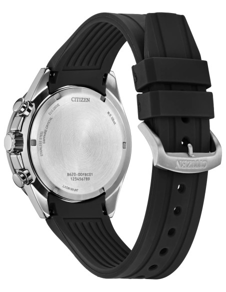 solar hombre Citizen Endeavor CA4730-08E 43mm 100m WR cristal de zafiro correa de silicona