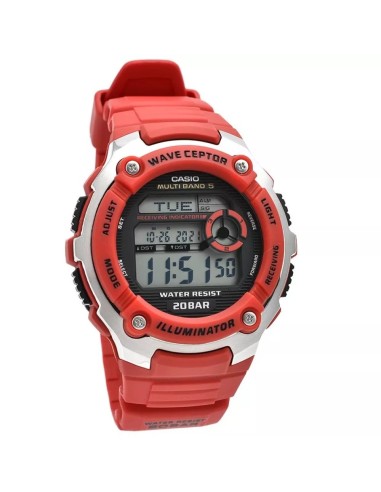 reloj cuarzo radiocontrol hombre Casio WaveCeptor  WV-200R-4AJF JDM 200m WR  47.7mm  JDM (mercado doméstico japonés)