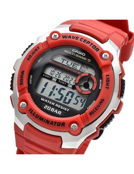 reloj cuarzo radiocontrol hombre Casio WaveCeptor  WV-200R-4AJF JDM 200m WR  47.7mm  JDM (mercado doméstico japonés)