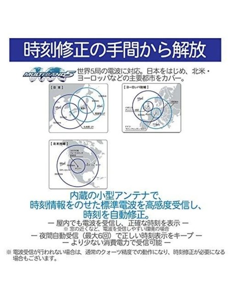 reloj cuarzo radiocontrol hombre Casio WaveCeptor  WV-200R-4AJF JDM 200m WR  47.7mm  JDM (mercado doméstico japonés)