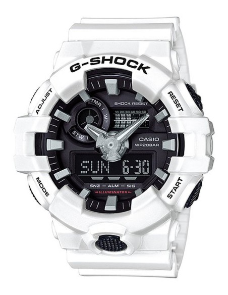 Casio G-Shock GA-700-7A 57.5 × 53.4 × 18.4 mm 200m WR resistente a los golpes Hora Mundial