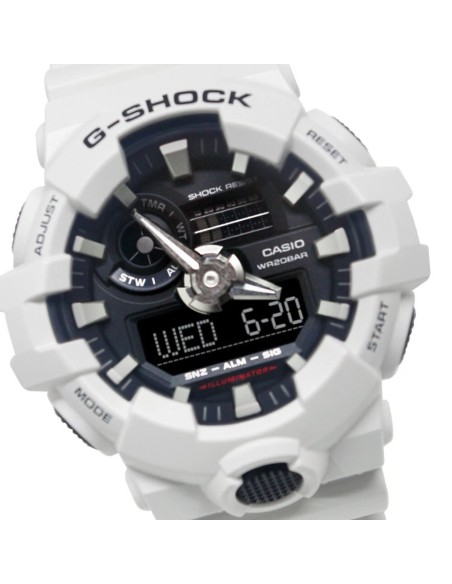Casio G-Shock GA-700-7A 57.5 × 53.4 × 18.4 mm 200m WR resistente a los golpes Hora Mundial