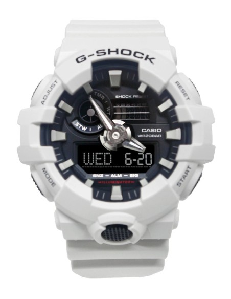 Casio G-Shock GA-700-7A 57.5 × 53.4 × 18.4 mm 200m WR resistente a los golpes Hora Mundial