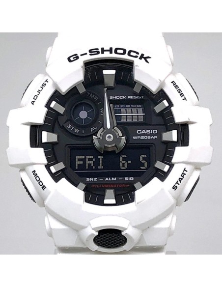 Casio G-Shock GA-700-7A 57.5 × 53.4 × 18.4 mm 200m WR resistente a los golpes Hora Mundial