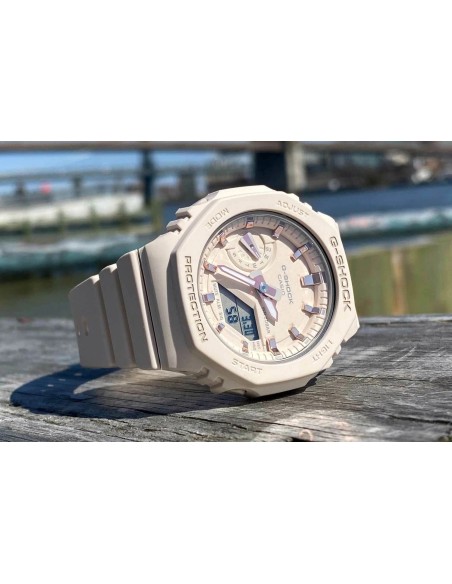 reloj unisex Casio MiniCasioak G-Shock GMA-S2100-4A 46.2 × 42.9 × 11.2 mm 200m WR resistente a los golpes Hora Mundial