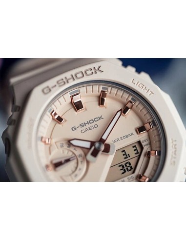 reloj unisex Casio MiniCasioak G-Shock GMA-S2100-4A 46.2 × 42.9 × 11.2 mm 200m WR resistente a los golpes Hora Mundial