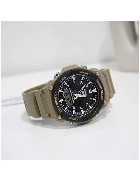 copy of solar hombre Casio AQ-S820W-1AJF JDM  52,2 mm × 46,6 mm × 13,8 mm Hora Mundial 100m