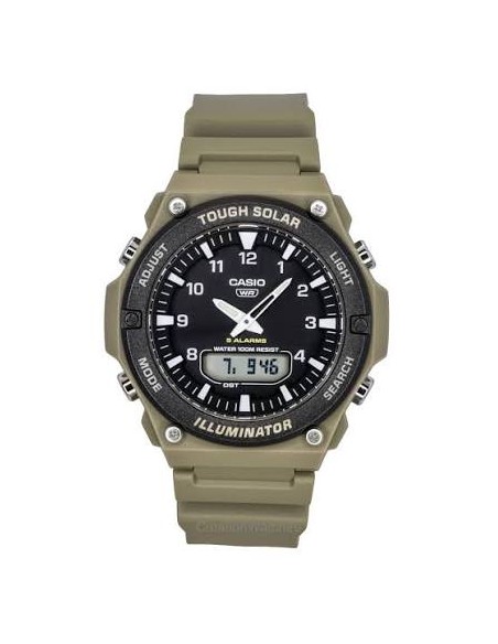 Reloj solar hombre Casio AQ-S820W-5a JDM  52,2 mm × 46,6 mm × 13,8 mm Hora Mundial 100m