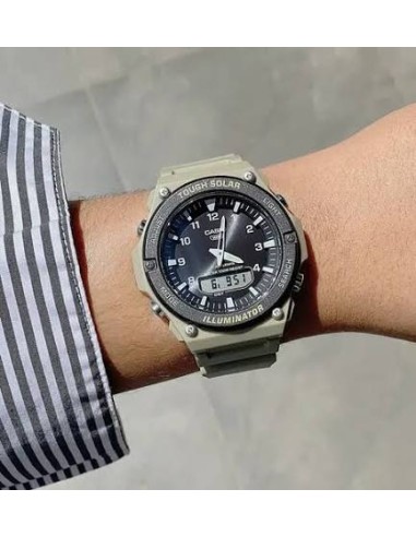 copy of solar hombre Casio AQ-S820W-1AJF JDM  52,2 mm × 46,6 mm × 13,8 mm Hora Mundial 100m