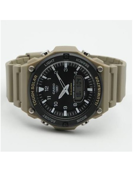 Reloj solar hombre Casio AQ-S820W-5a JDM  52,2 mm × 46,6 mm × 13,8 mm Hora Mundial 100m