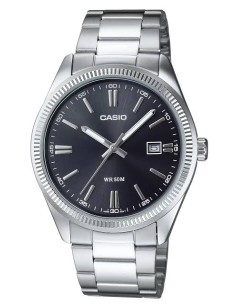 Reloj Casio UTP-1302PD-1AV Hombre Elegante Acero Inoxidable Esfera Negra Original