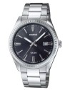 Reloj Casio UTP-1302PD-1AV Hombre Elegante Acero Inoxidable Esfera Negra Original
