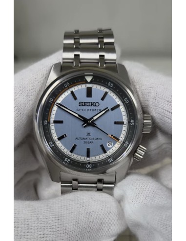 cronógrafo automático hombre Seiko Prospex Speedtimer Ice Blue Sky HBC003J JDM 39.5mm 200m