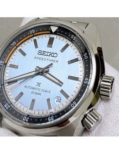 cronógrafo automático hombre Seiko Prospex Speedtimer Ice Blue Sky HBC003J JDM 39.5mm 200m