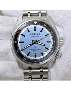 cronógrafo automático hombre Seiko Prospex Speedtimer Ice Blue Sky HBC003J JDM 39.5mm 200m