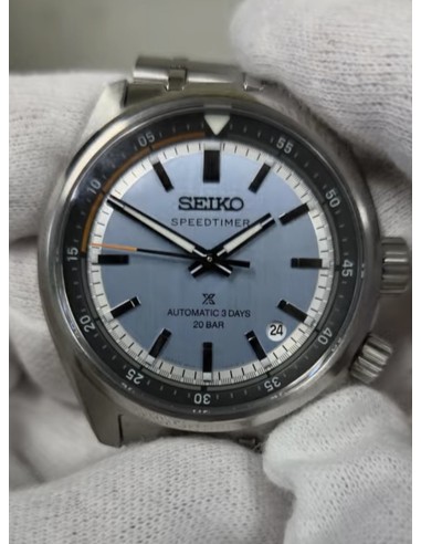 cronógrafo automático hombre Seiko Prospex Speedtimer Ice Blue Sky HBC003J JDM 39.5mm 200m