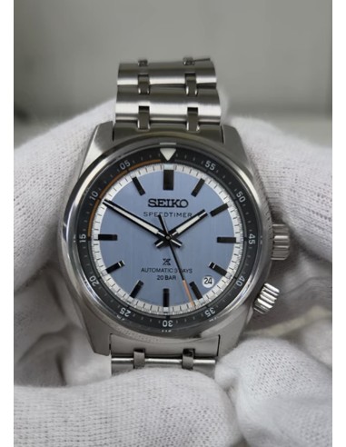 cronógrafo automático hombre Seiko Prospex Speedtimer Ice Blue Sky HBC003J JDM 39.5mm 200m