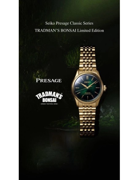 automático hombre Seiko Presage Bonsai Tradman’s HCC011J 38mm JDM Limited Edition 600