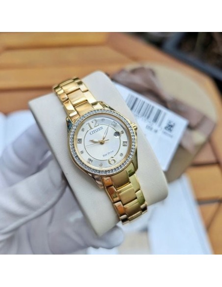 mujer solar Citizen Eco-Drive Crystal  FE1147-79P 30mm 50m WR 73grs