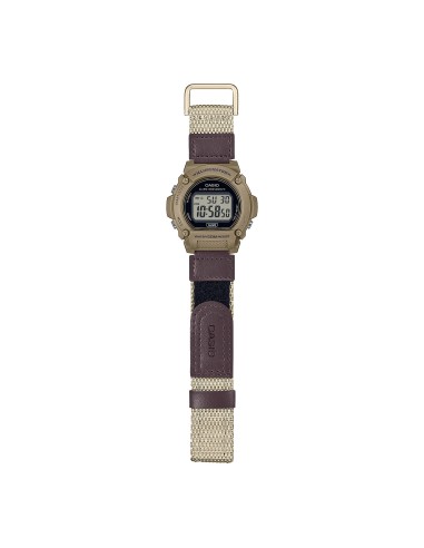 reloj deportivo hombre Casio Sports W-219HB-5AV 48.1 × 47.1 × 13.9 mm Illuminator 50m WR correa de cuero + tela