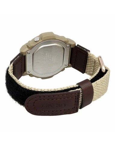 reloj deportivo hombre Casio Sports W-219HB-5AV 48.1 × 47.1 × 13.9 mm Illuminator 50m WR correa de cuero + tela