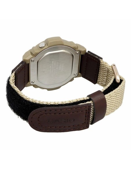 reloj deportivo hombre Casio Sports W-219HB-5AV 48.1 × 47.1 × 13.9 mm Illuminator 50m WR correa de cuero + tela