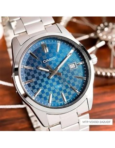 reloj clásico cuarzo hombre Casio Classic MTP-VD03D-2A2 41mm 50m WR correa de acero