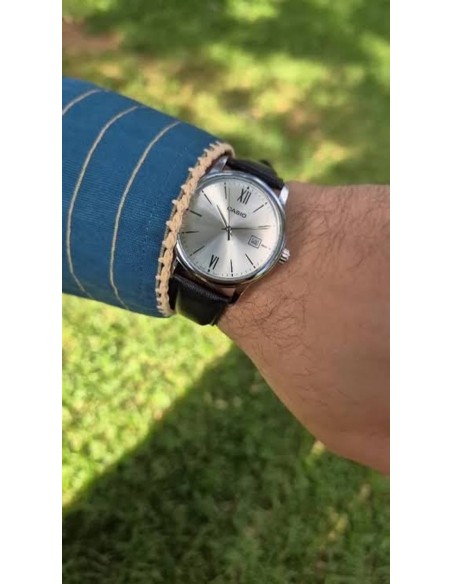 reloj clásico cuarzo hombre Casio Classic  MTP-V002L-7B3 44 × 37 × 9.6 mm 44 grs correa de cuero