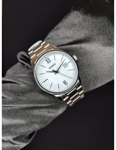 reloj clásico cuarzo hombre Casio Classic MTP-V002D-7B3 44 × 37 × 9.6 mm correa de acero
