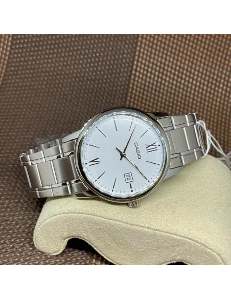 reloj clásico cuarzo hombre Casio Classic MTP-V002D-7B3 44 × 37 × 9.6 mm correa de acero