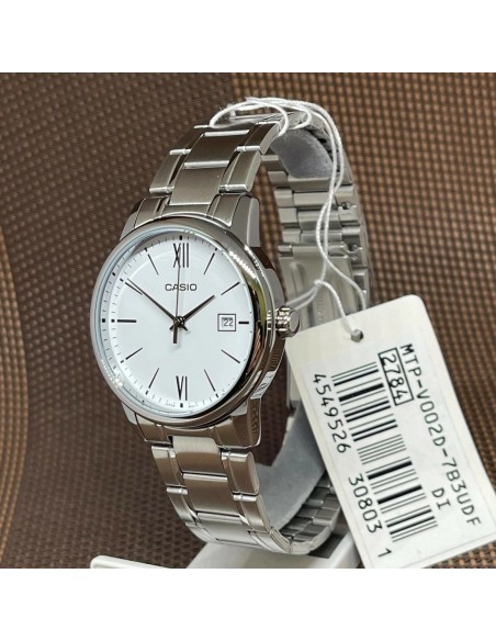 reloj clásico cuarzo hombre Casio Classic MTP-V002D-7B3 44 × 37 × 9.6 mm correa de acero