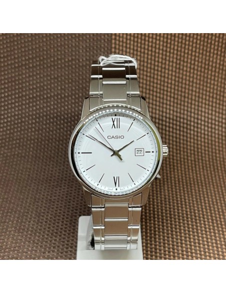reloj clásico cuarzo hombre Casio Classic MTP-V002D-7B3 44 × 37 × 9.6 mm correa de acero