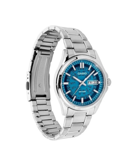 Reloj Casio MTP-E740-2A2 Reloj de Hombre Analógico con Esfera azul Correa de Acero