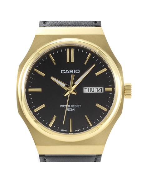 reloj clásico cuarzo hombre Casio Classic  MTP-E735GL-1A 44.5 × 37.5 × 8.4 mm 47grs correa de cuero