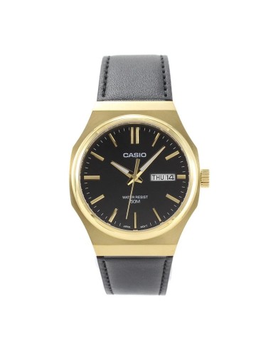 reloj clásico cuarzo hombre Casio Classic  MTP-E735GL-1A 44.5 × 37.5 × 8.4 mm 47grs correa de cuero