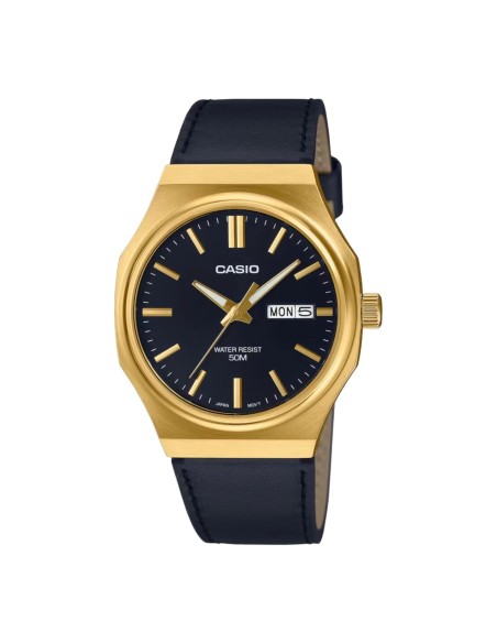 reloj clásico cuarzo hombre Casio Classic  MTP-E735GL-1A 44.5 × 37.5 × 8.4 mm 47grs correa de cuero