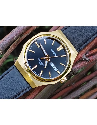 reloj clásico cuarzo hombre Casio Classic  MTP-E735GL-1A 44.5 × 37.5 × 8.4 mm 47grs correa de cuero