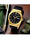 reloj clásico cuarzo hombre Casio Classic  MTP-E735GL-1A 44.5 × 37.5 × 8.4 mm 47grs correa de cuero
