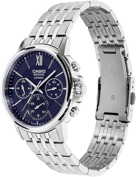 copy of Casio BMS-300D-1A – Reloj Hombre Analógico de Acero Inoxidable Plateado