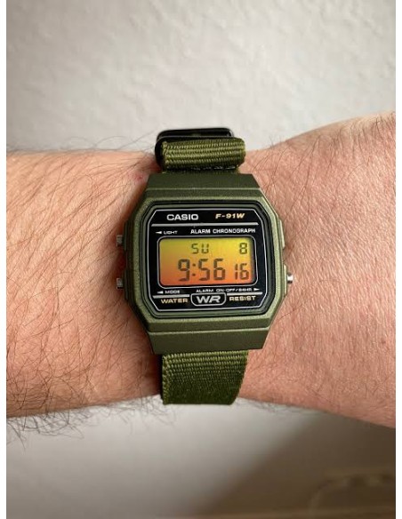 copy of Reloj Casio F-91WF-1A  Reloj Digital Unisex Vintage Alarma y Cronómetro