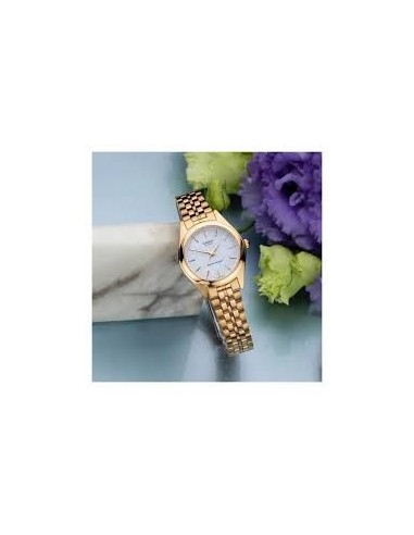 Reloj Casio LTP-1129N-7A Dorado con Esfera Blanca