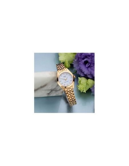 Reloj Casio LTP-1129N-7A Dorado con Esfera Blanca correa acero inoxidable color dorado
