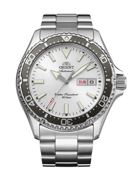reloj automático buceo hombre Orient Kamasu “Ginrin” RA-AA0825S 41.8mm 200m WR cristal de zafiro correa de acero