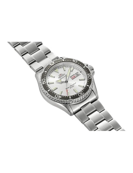 reloj automático buceo hombre Orient Kamasu “Ginrin” RA-AA0825S 41.8mm 200m WR cristal de zafiro correa de acero