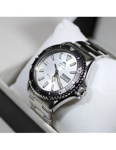 reloj automático buceo hombre Orient Kamasu “Ginrin” RA-AA0825S 41.8mm 200m WR cristal de zafiro correa de acero
