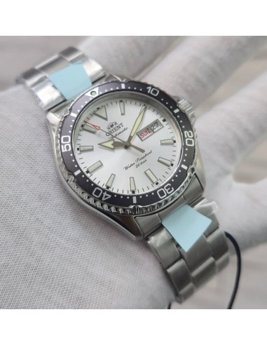 reloj automático buceo hombre Orient Kamasu “Ginrin” RA-AA0825S 41.8mm 200m WR cristal de zafiro correa de acero
